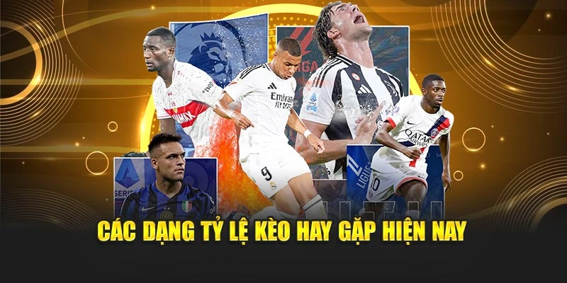 Các dạng tỷ lệ kèo hay gặp hiện nay