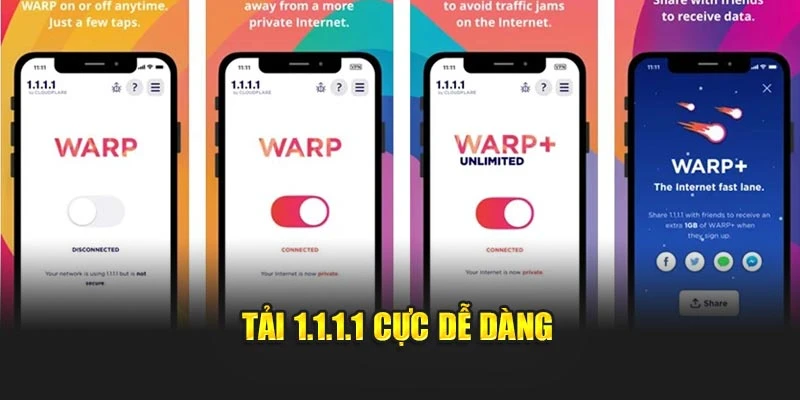 Tải 1.1.1.1 cực dễ dàng